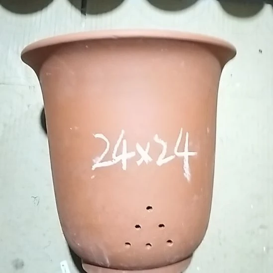 紫砂20CM（含）-50CM（不含）红泥特大金钟一个微瑕