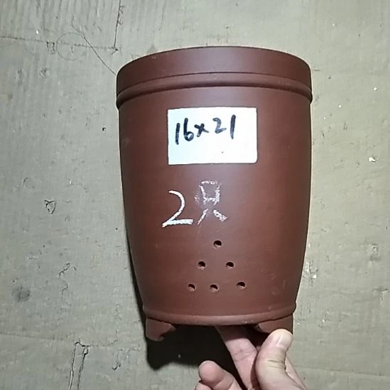 紫砂20CM（含）-50CM（不含）红泥三线两个微瑕