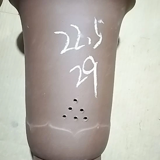 紫砂20CM（含）-50CM（不含）莲花金钟微瑕一个