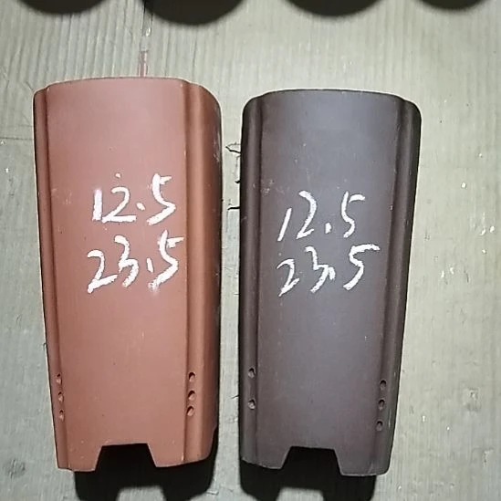 紫砂20CM(含)-50CM(不含)红泥紫泥四方签筒两个微瑕