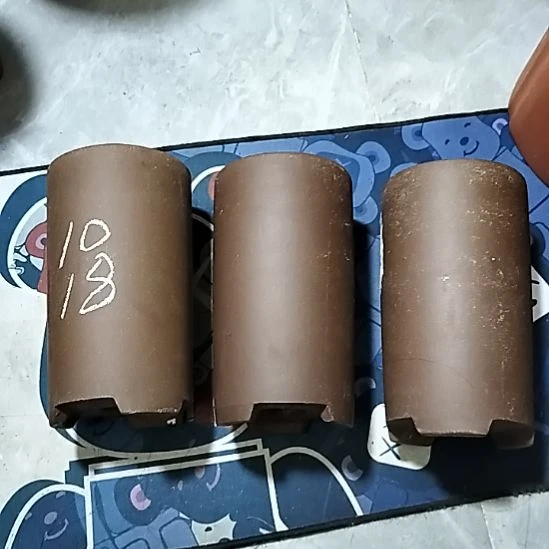 紫砂20CM（含）-50CM（不含）三个笔筒瑕疵