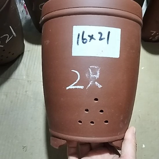 紫砂20CM（含）-50CM（不含）红泥三线两个微瑕