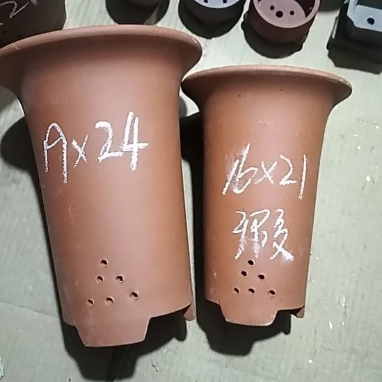 紫砂20CM（含）-50CM（不含）红泥兰花盆微瑕
