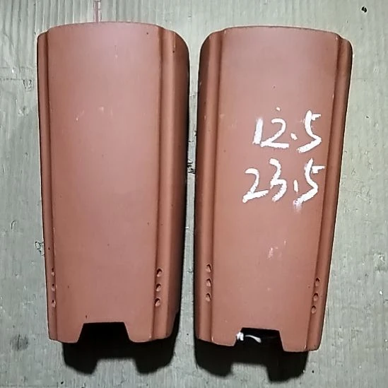 紫砂20CM(含)-50CM(不含)红泥四方签筒两个微瑕