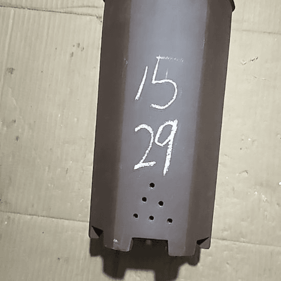 紫砂20CM（含）-50CM（不含）高六方带口沿一个微瑕
