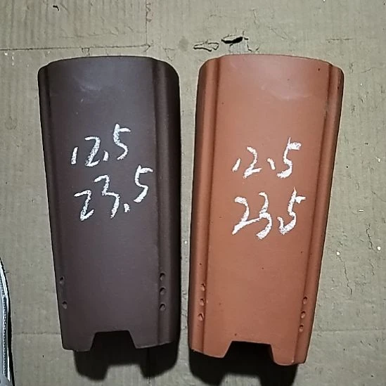 紫砂20CM（含）-50CM（不含）红泥紫泥四方签筒两个微瑕