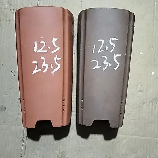 紫砂20CM(含)-50CM(不含)红泥紫泥四方签筒两个微瑕