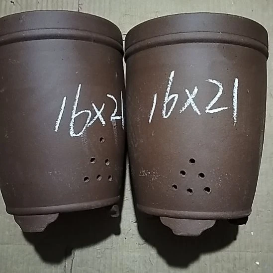 紫砂20CM（含）-50CM（不含）三线紫泥两个微瑕