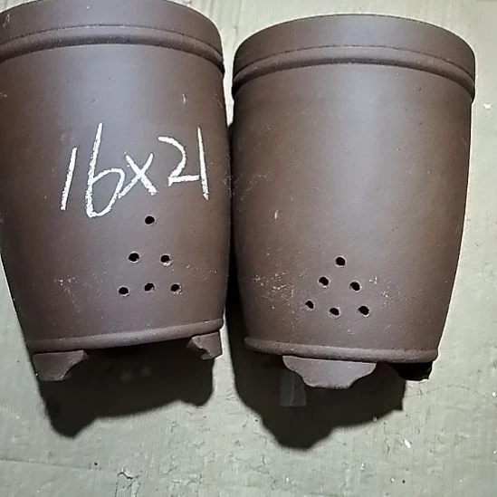 紫砂20CM（含）-50CM（不含）三线紫泥两个微瑕