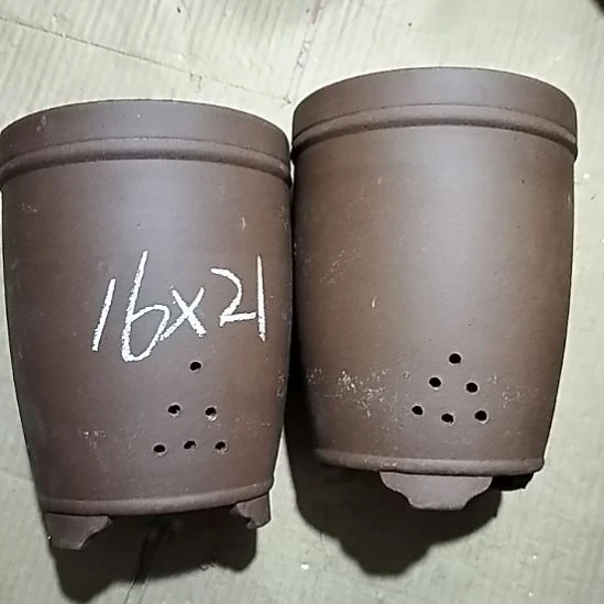 紫砂20CM（含）-50CM（不含）三线紫泥两个微瑕