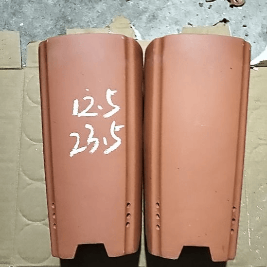 紫砂20CM（含）-50CM（不含）红泥四方签筒两个瑕疵