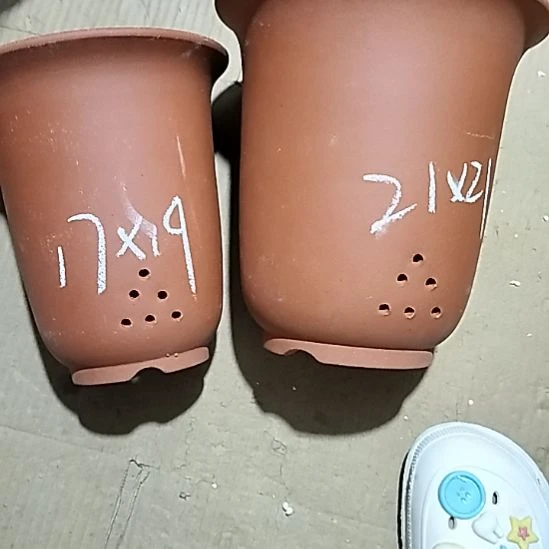 紫砂20CM（含）-50CM（不含）红泥金钟套盆微瑕