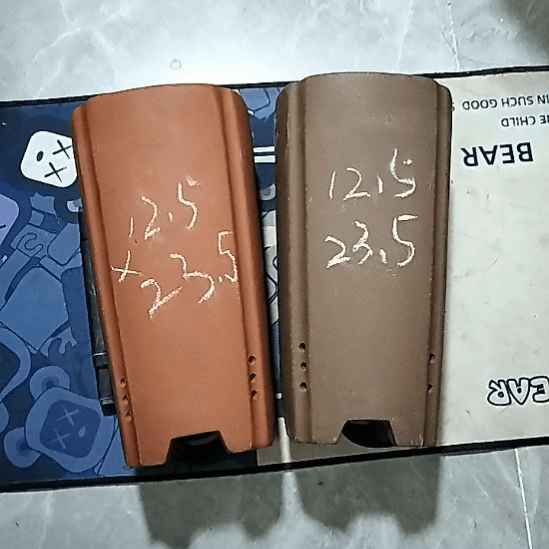 紫砂20CM（含）-50CM（不含）红泥紫泥四方签筒两个