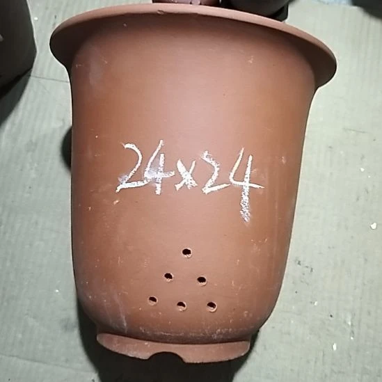 紫砂20CM（含）-50CM（不含）红泥特大金钟瑕疵一个