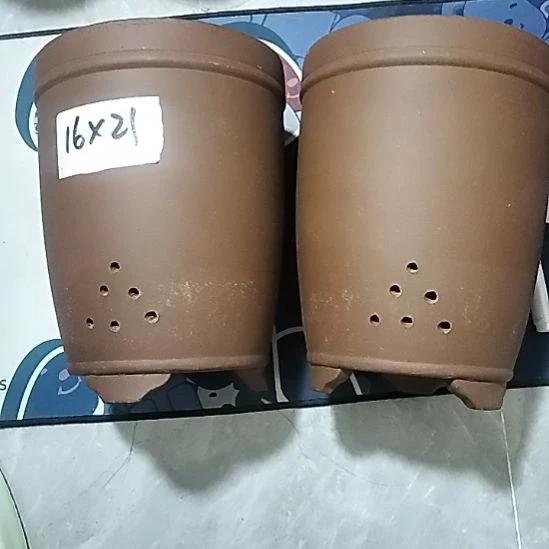 紫砂20CM（含）-50CM（不含）三线紫泥两个微瑕