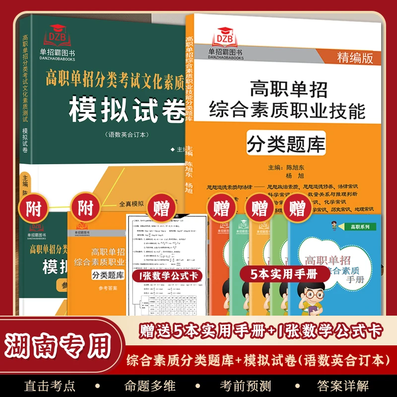 2024湖南省高职单招职业适应性测试模拟综合素质职业技能分类考试