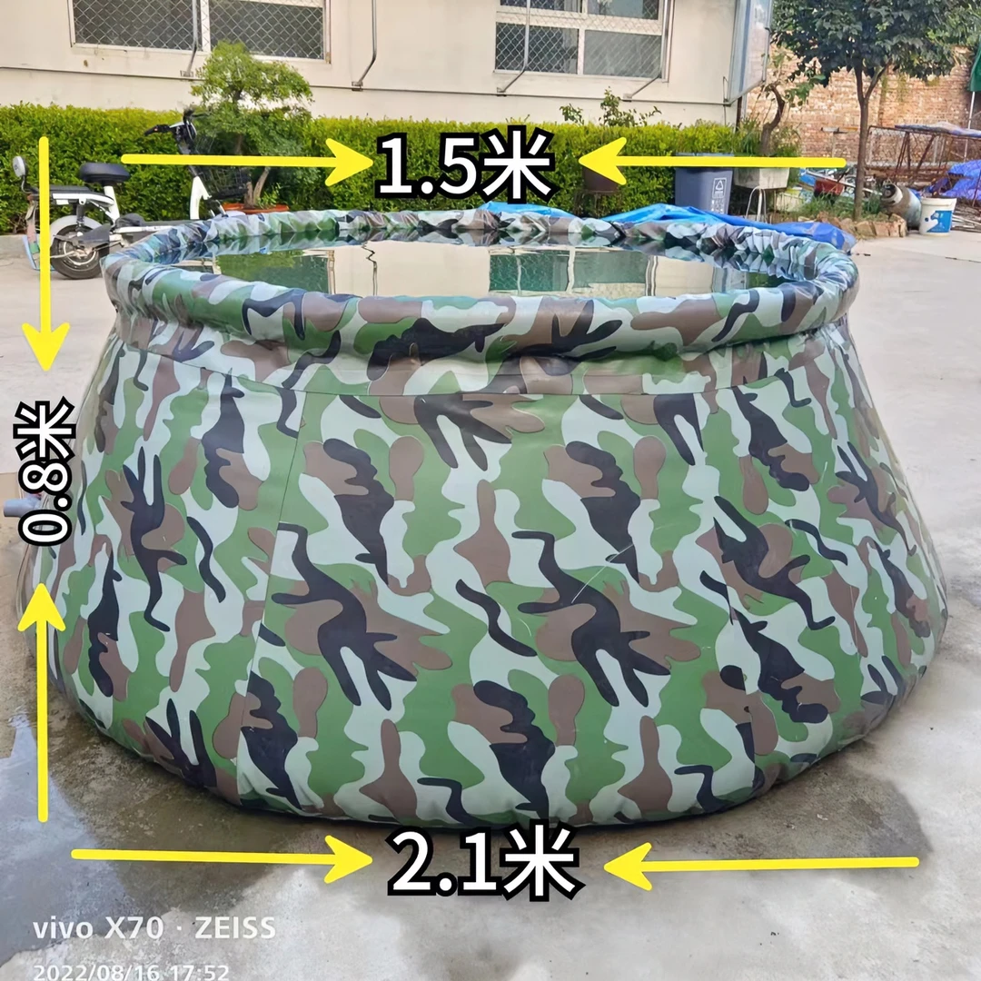 2023年新型无需充气注水自立迷彩软体水罐加厚款可定制可折叠超大