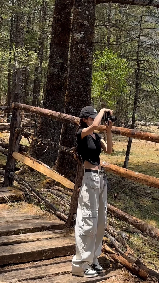 6153 V领黑色T恤修身款新款百搭透气不透肉V领纯色上衣