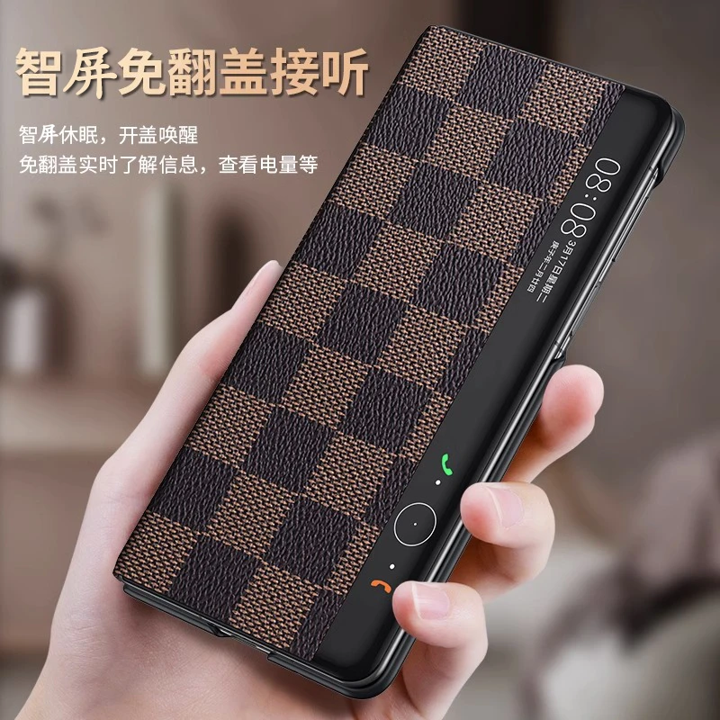 华为MateX3手机壳真皮x3典藏版折叠屏全包防摔智屏视窗翻盖皮套