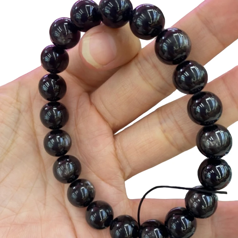 合金手链 埃及法老之眼金运石手串男女情侣12mm