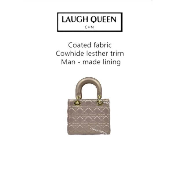 Laugh Queen手工打造真皮女士新款包四羊粉色