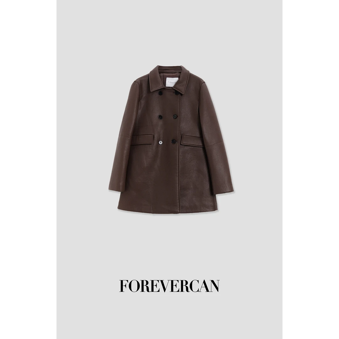 FOREVERCAN“阿姆斯特丹”客订高蛋白中长款皮衣外套 SC22216