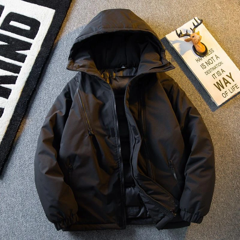 男士潮牌夹棉加厚冲锋衣棉服男士新款秋冬季保暖棉衣户外防风外套