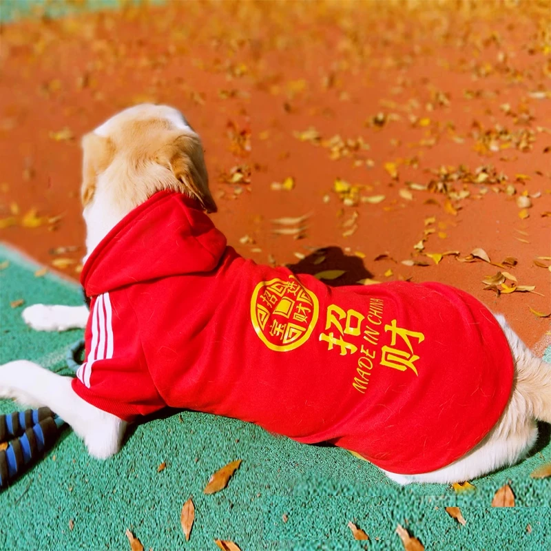 大狗狗衣服秋冬装拉布拉多金毛萨摩耶边牧中型大型犬冬季加厚卫衣