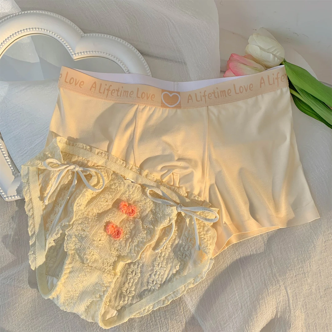 春节正常发货～奶糯霜花情侣款一男一女舒适透气送男女朋友见面礼