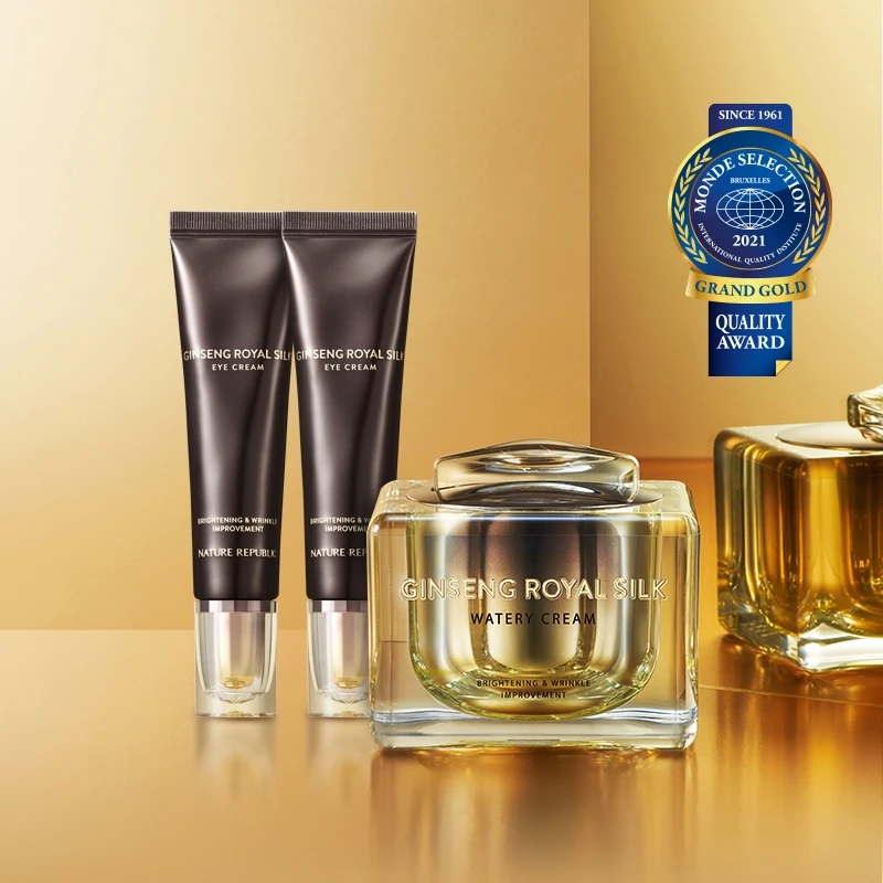 人参蜂王浆丝柔面霜眼霜组合套装（有效期至2024-11-30）