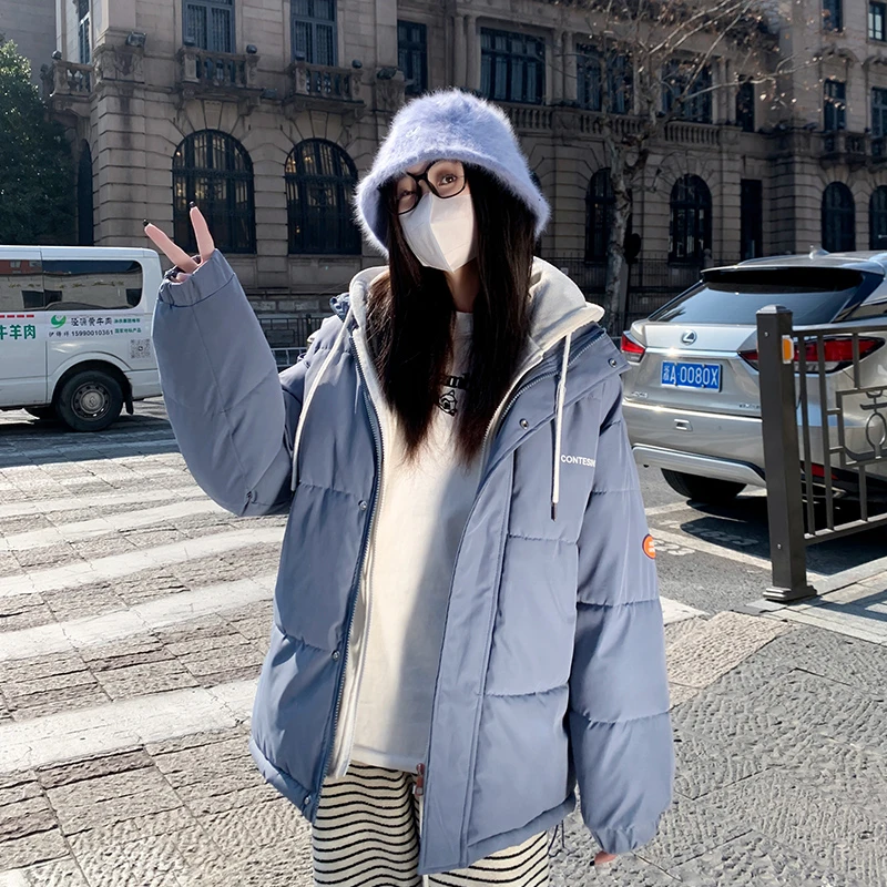 oversize面包服短款羽绒棉衣棉服女2024年新款潮秋冬季外套厚棉袄