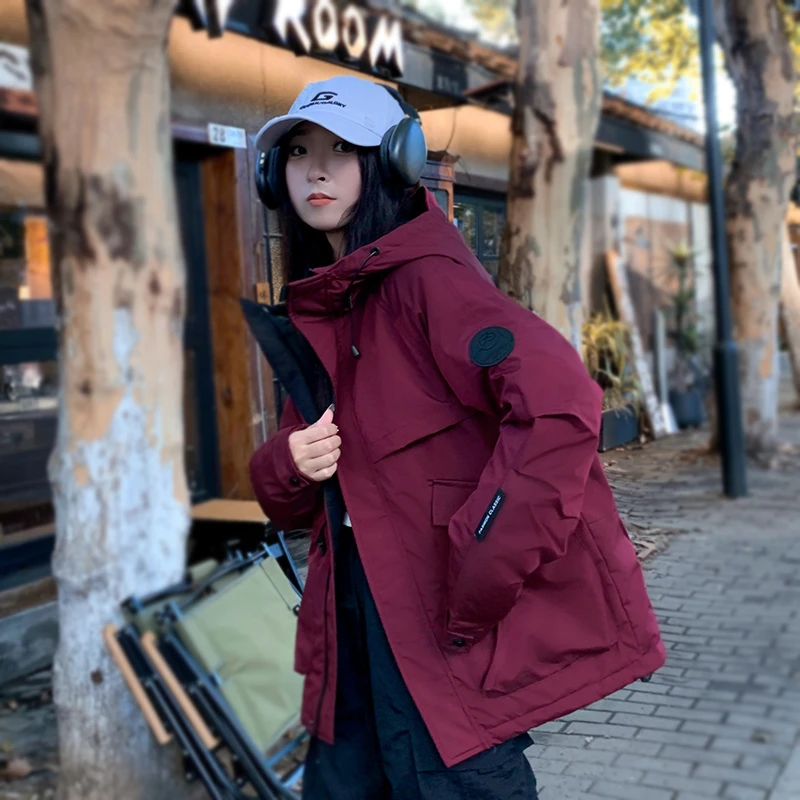 石墨烯冬季冲锋衣外套男女同款加厚棉服休闲棉衣情侣装防寒服保暖