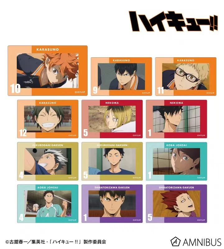 【嘎嘎拆】排球少年tv场面写方吧唧二弹全12种日谷正版(默认代拆)
