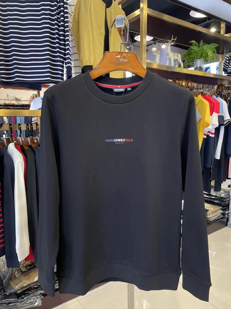 华诺威男装长袖秋冬翻领POLO衫C915