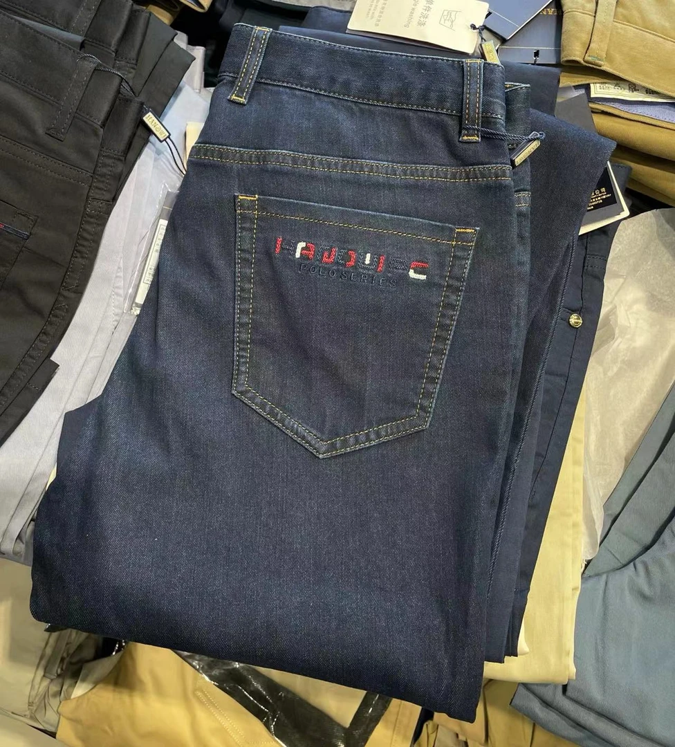 男士秋冬新款休闲直筒牛仔裤C947