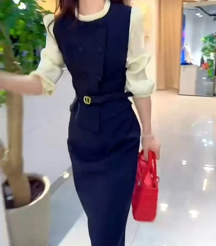 新款气质时尚洋气韩版连衣裙1127