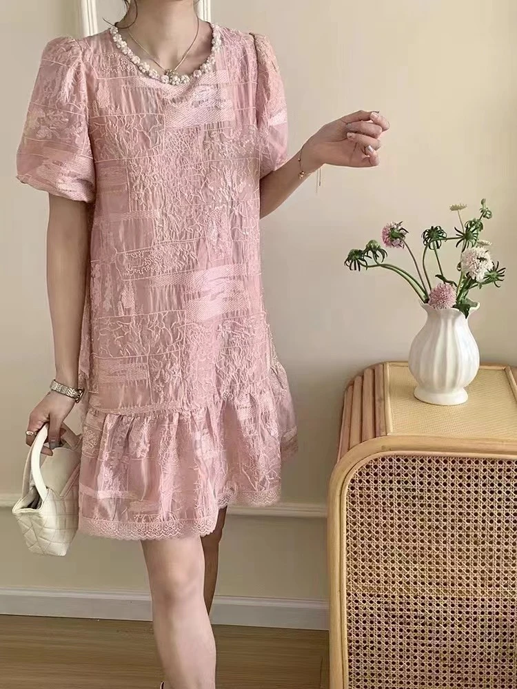 【重工刺绣】精致气质显瘦女装连衣裙-苋 15240(2612)