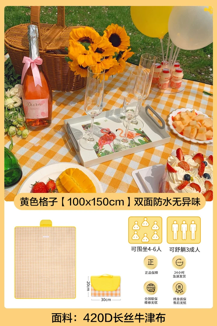 户外露营野炊睡毯专用防水野餐垫防潮防刮耐磨野餐垫