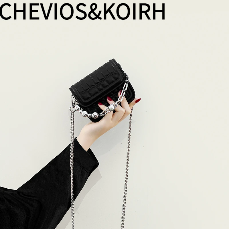 CHEVIOS&KOIRH高级质感小包包女秋冬2025新款时尚小众设计链条斜
