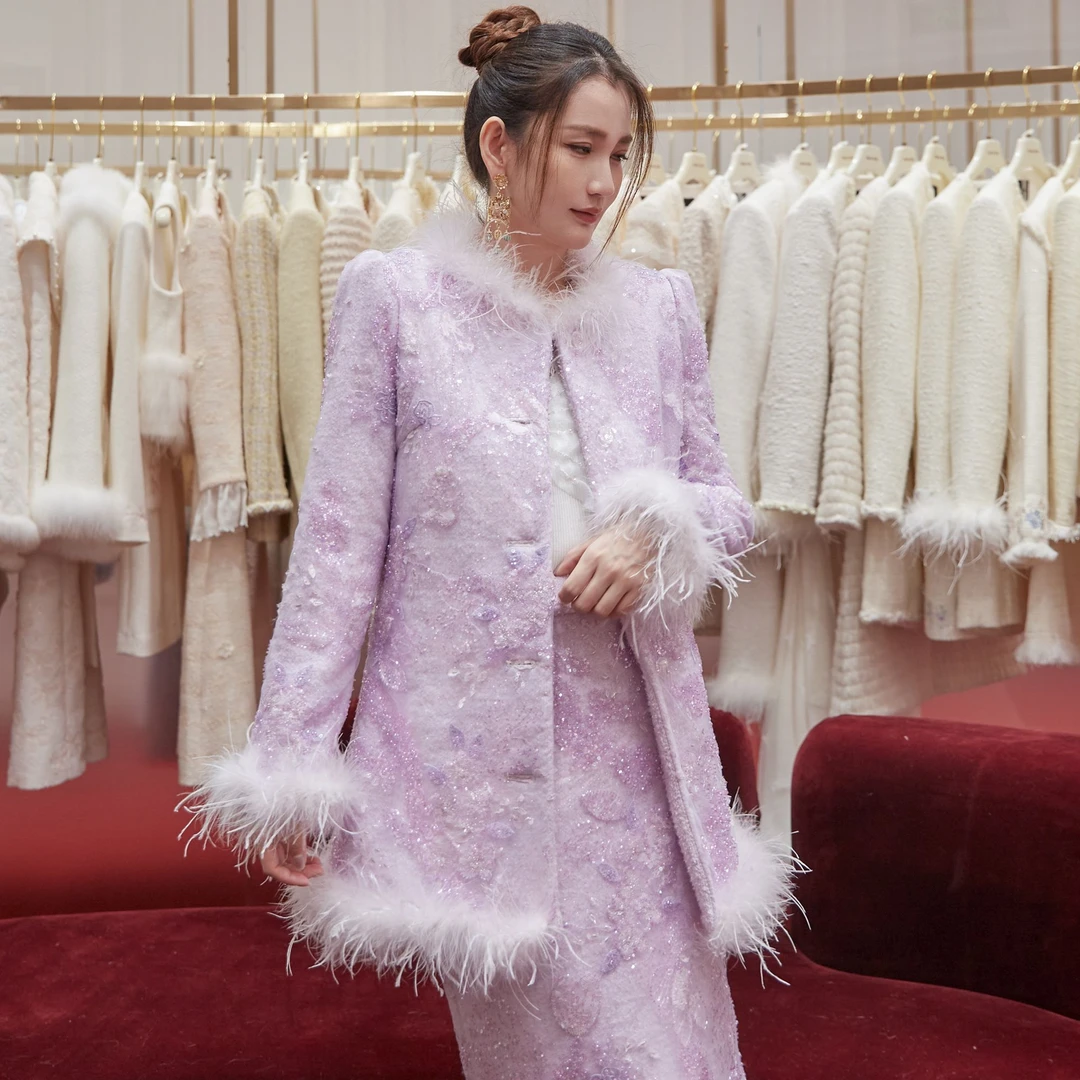 MarieElie【紫藤幽梦】新款大衣EAE32J17670 EAE32J17735