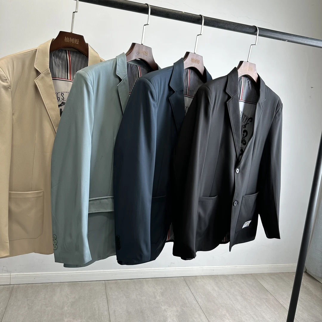 户外男士防风防泼水春秋西服休闲韩版修身单西外套时尚夹克7718