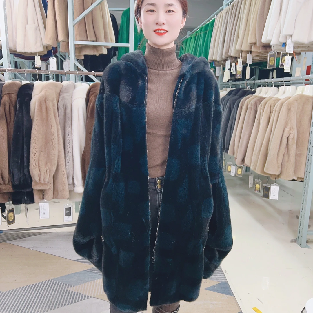 【貂依】J50270 线下撤柜高货气质水貂外套