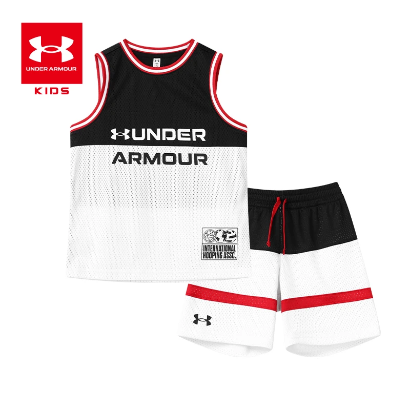 Under Armour/安德玛儿童套装男童夏季无袖训练服篮球服21211955