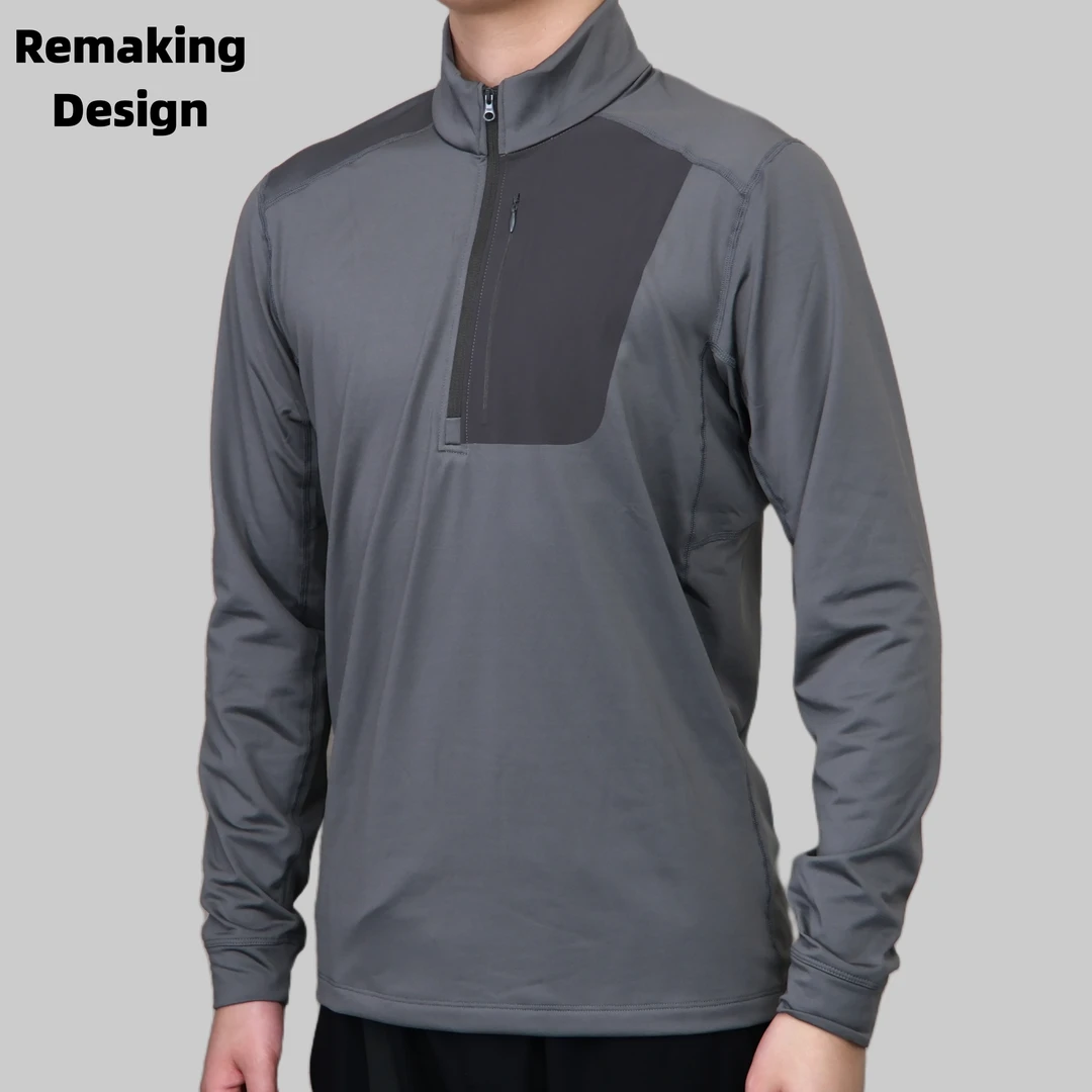 ReMake  rho lt 四针六线抓绒保暖高弹贴身立领