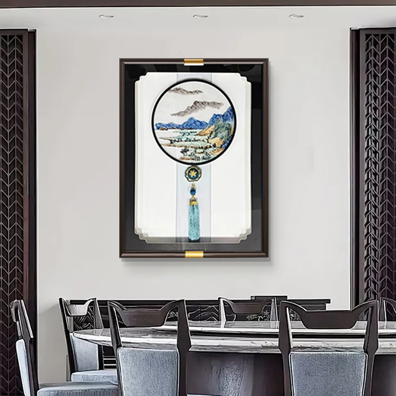 【苏绣坊】居家好物苏绣装饰画客厅装饰画高档沙发背景墙刺绣织锦