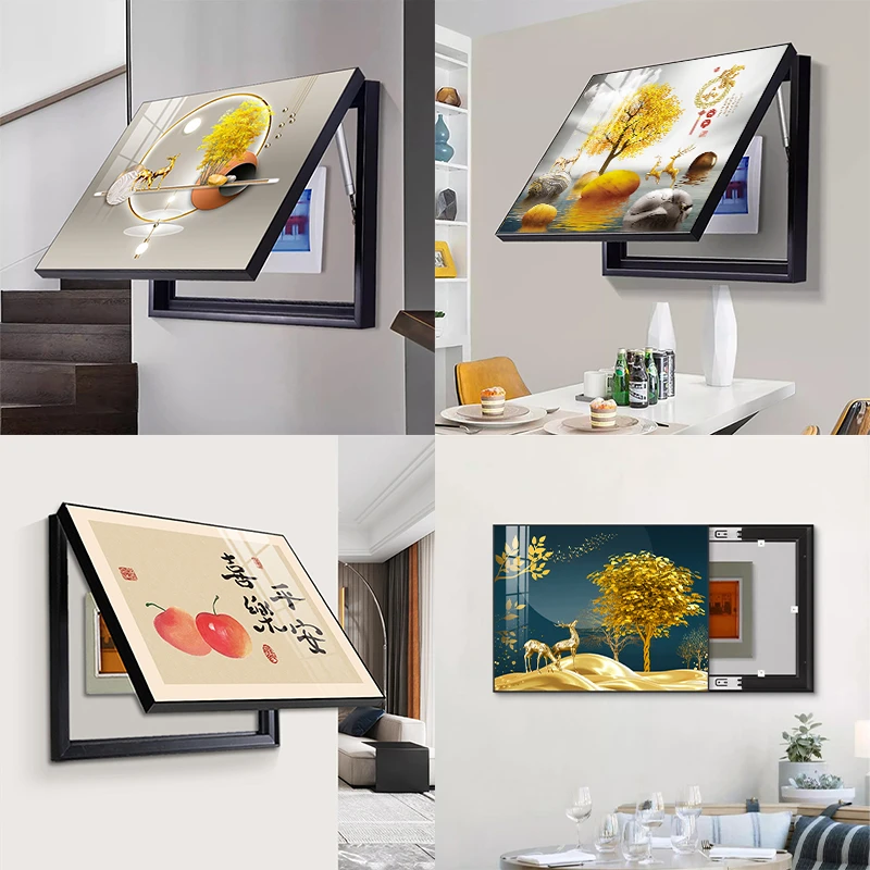 电表箱遮挡装饰画2025新款免打孔简约现代开关配电箱轻奢高档挂画
