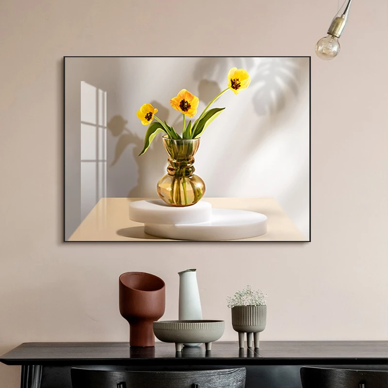 阪画屋客厅餐厅背景墙横版平面水晶装饰画现代轻奢装饰画【商城】