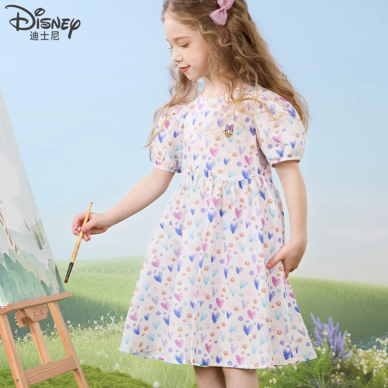 女童连衣裙儿童裙子2025夏装新款全棉公主裙碎花裙洋气童装