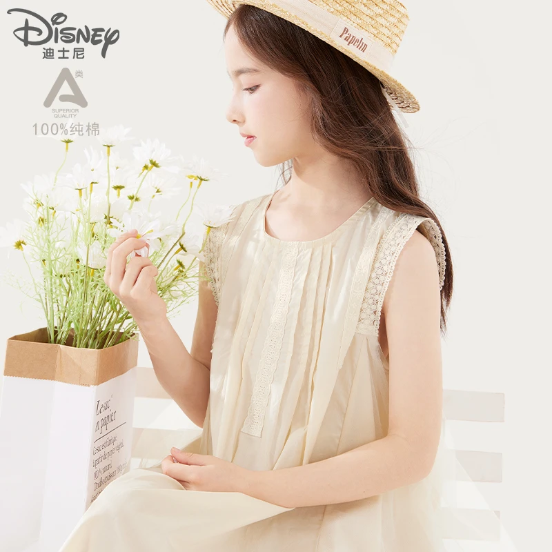 女童连衣裙儿童裙子薄款棉布裙纯棉连身裙大童长裙公主裙女孩夏装