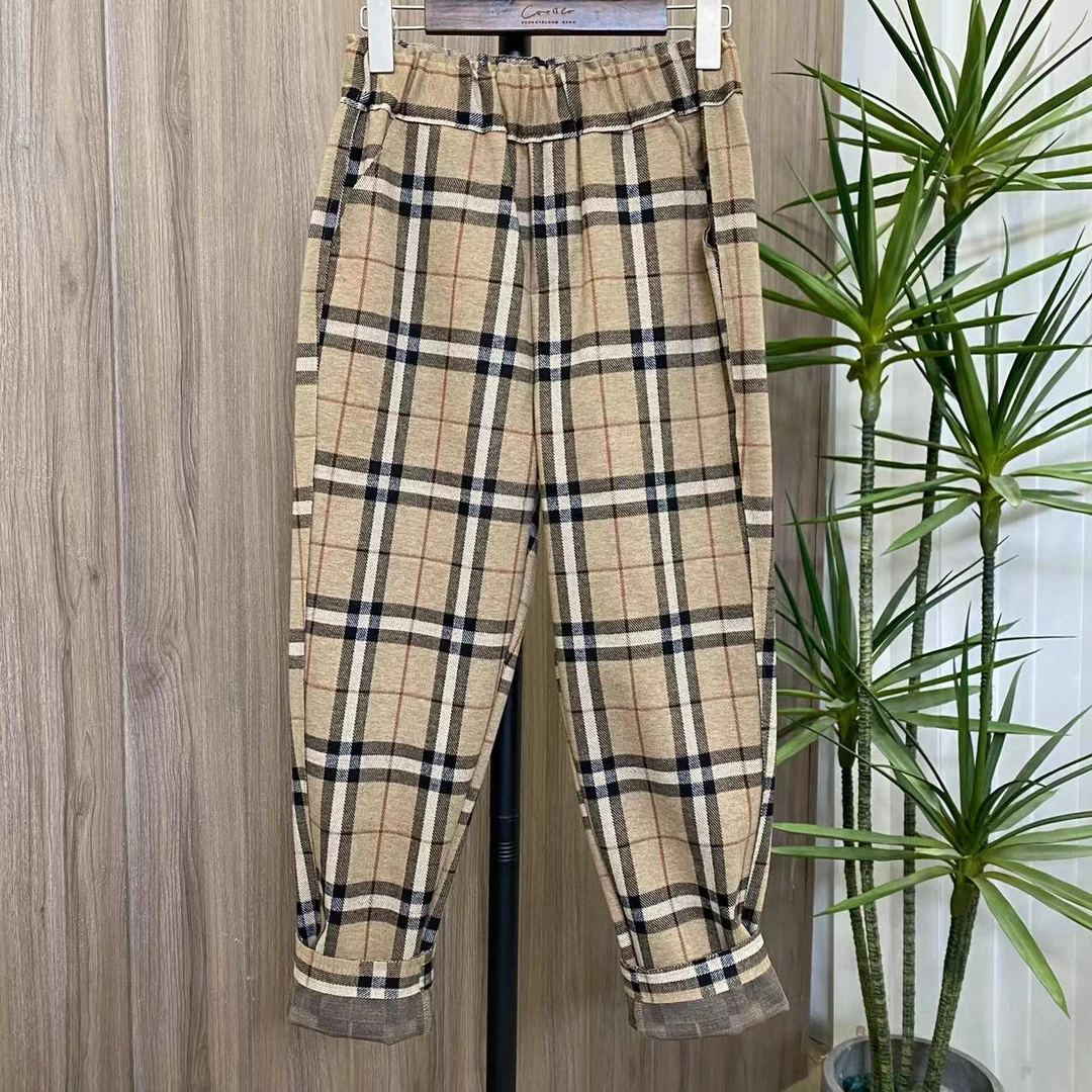 2023年新款秋冬时尚休闲百搭格子裤 C2552